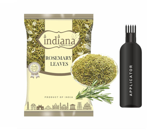 Indiana Rosemary Dried Leaves with Applicator For Hair Growth 100g
