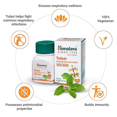 Himalaya Wellness Pure Herbs Tulasi 60 Tablets