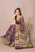 Vasthrlay Fashion Chiffon Printed Navy Ethnic Wear