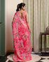 Vasthrlay Womens Printed Unstitched Cream Saree