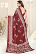 Vasthrlay Fashion Chiffon Printed Grey Ethnic Wear