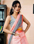 Vasthrlay Womens Printed Unstitched Dark Green Saree