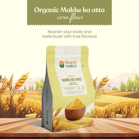 Bharat Vedica Organic Corn Flour Organic Makki ka Atta