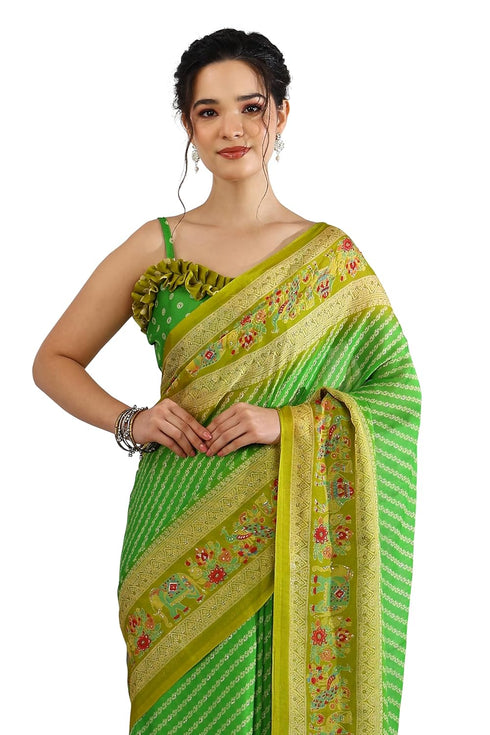 Vasthrlay Fashion Chiffon Printed Lightweight Ethnic Wear