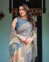 Vasthrlay Handloom Tassels Botanical Saree