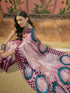 Vasthrlay Womens Printed Unstitched Beige Saree