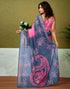 Vasthrlay Womens Cotton Printed Pink Saree