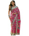 Vasthrlay Womens Printed Unstitched Maroon Saree