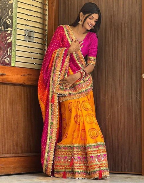 Vasthrlay Georgette Embroidery Unstitched Dark Green Saree