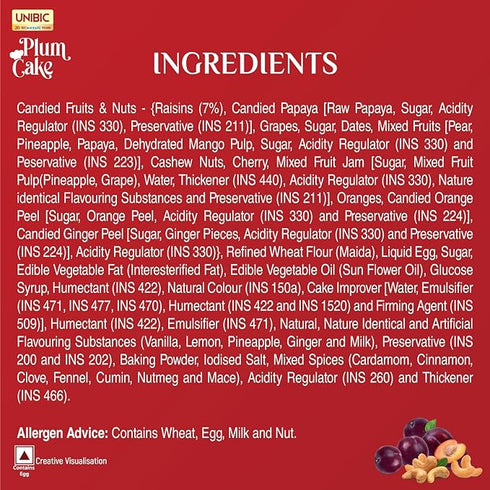 Unibic Plum Cake 600g