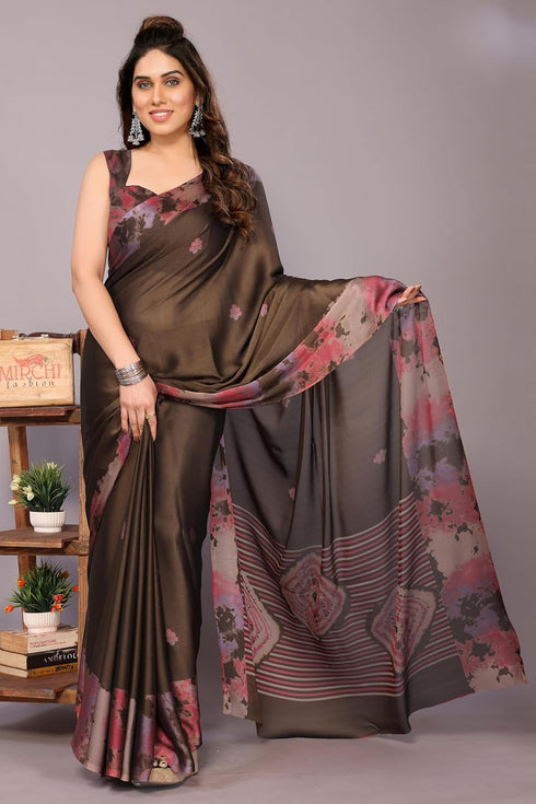 Vasthrlay Fashion Chiffon Georgette Dark Ethnic Wear