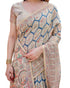 Vasthrlay Turquoise Embroidery Traditional Saree