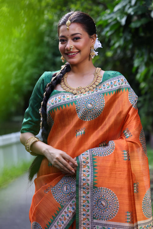 Vasthrlay Beautiful Kalamkari Contrast
