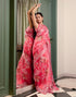 Vasthrlay Womens Printed Unstitched Cream Saree