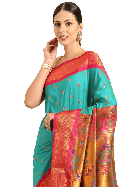 Vasthrlay Paithani Purple Saree