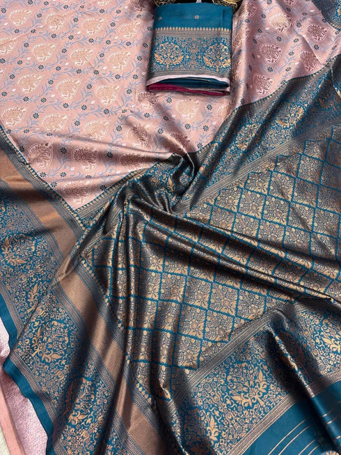 Vasthrlay Banarasi Unstitched Saree