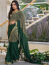 Vasthrlay Georgette Bandhani Unstitched Pink Saree