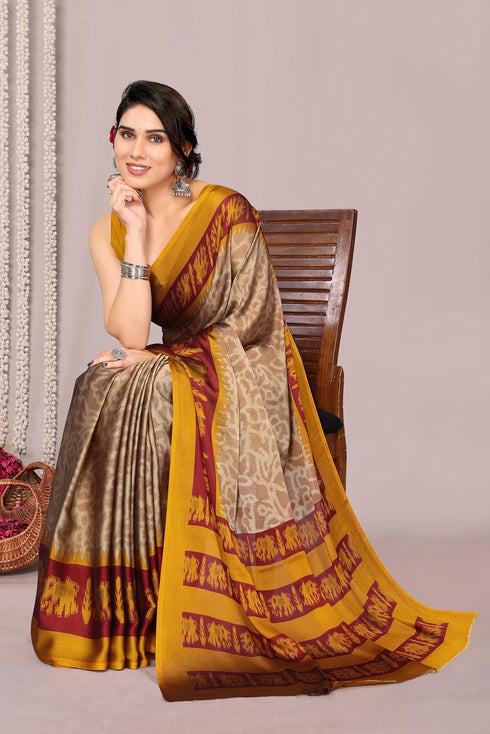 Vasthrlay Fashion Chiffon Turquoise Ethnic Wear