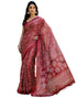 Vasthrlay Bandhani Printed Unstitched Wine Saree