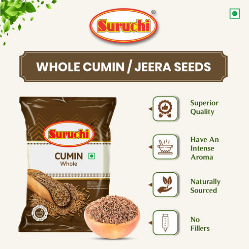 Suruchi Whole Cumin Jeera Seeds 100g Jeera Whole