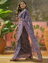Vasthrlay Georgette Printed Blue Saree