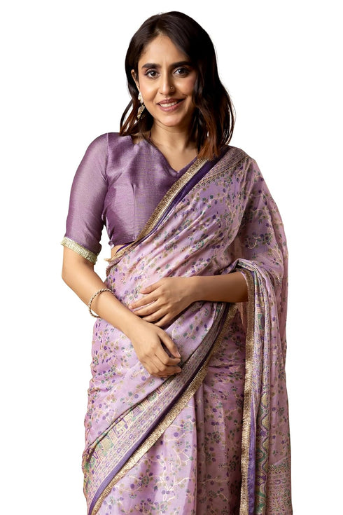 Vasthrlay Fashion Chiffon Madhubani Printed Ethnic Wear