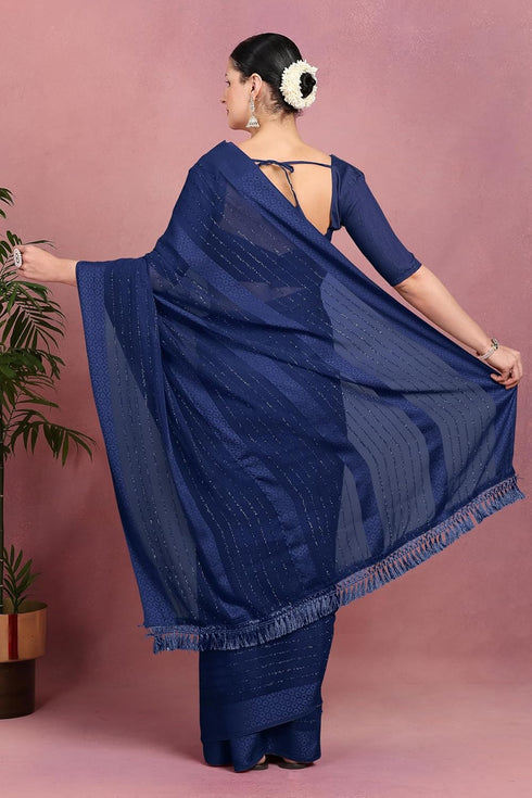 Vasthrlay Fashion Georgette Green Ethnic Wear