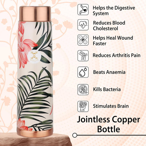 Copper Bottles for with Leak Proof Lid 950 ML