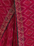 Vasthrlay Georgette Bandhani Unstitched Dark Green Saree