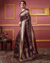 Vasthrlay Banarasi Jacquard Unstitched Yellow Saree
