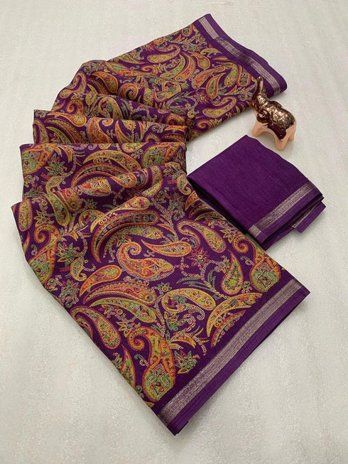 Vasthrlay Tussar Silk Saree
