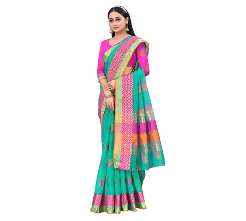 Vasthrlay Jacquard Unstitched Saree