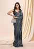 Vasthrlay Siroski Unstitch Black Ethnic Wear