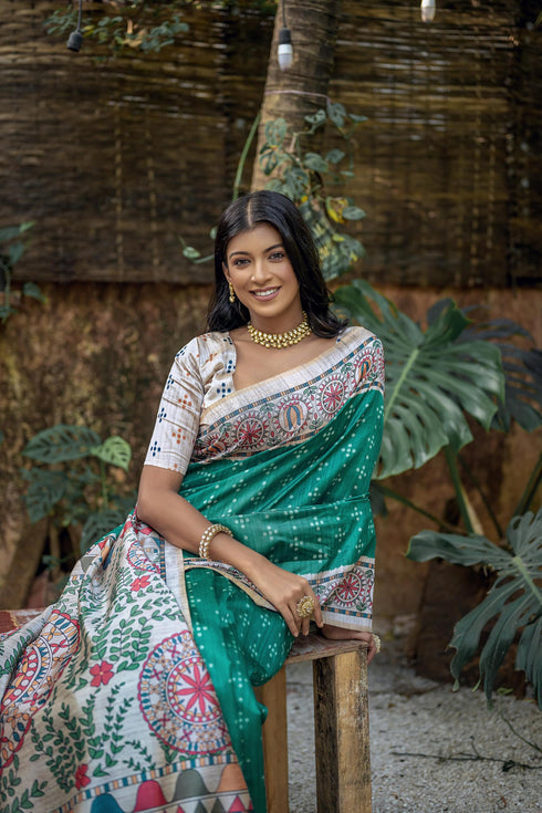 Vasthrlay Ghicha Madhubani Print