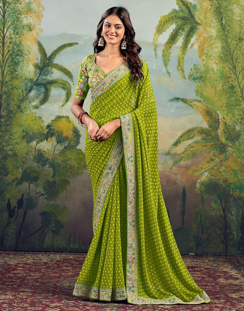 Vasthrlay Embroidery Traditional Unstitched Violet Saree