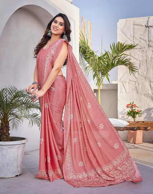 Vasthrlay Elegant Chiffon Material Ethnic Wear