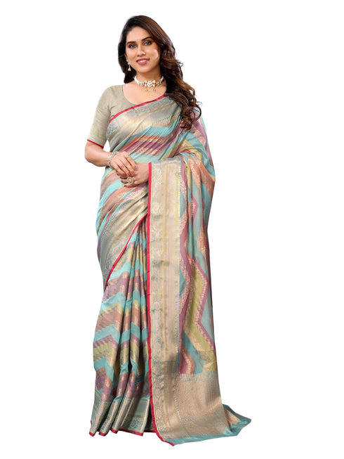 Vasthrlay Jacquard Unstitched Saree