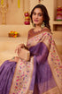 Vasthrlay Pink Unstitched Saree