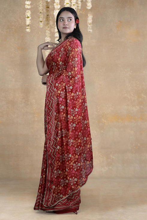 Vasthrlay Fashion Chiffon Printed Ethnic Wear