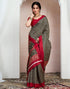 Vasthrlay Bandhani Printed Unstitched Black Saree
