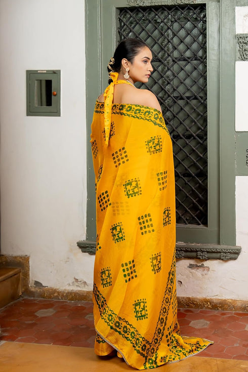 Vasthrlay Fashion Georgette Dark Multicolor Ethnic Wear