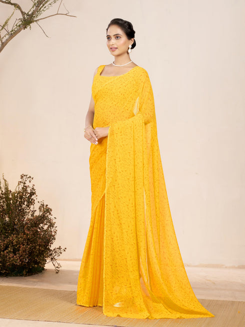 Vasthrlay Georgette Printed Saree