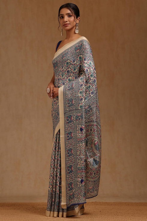 Vasthrlay Floral Print Saree