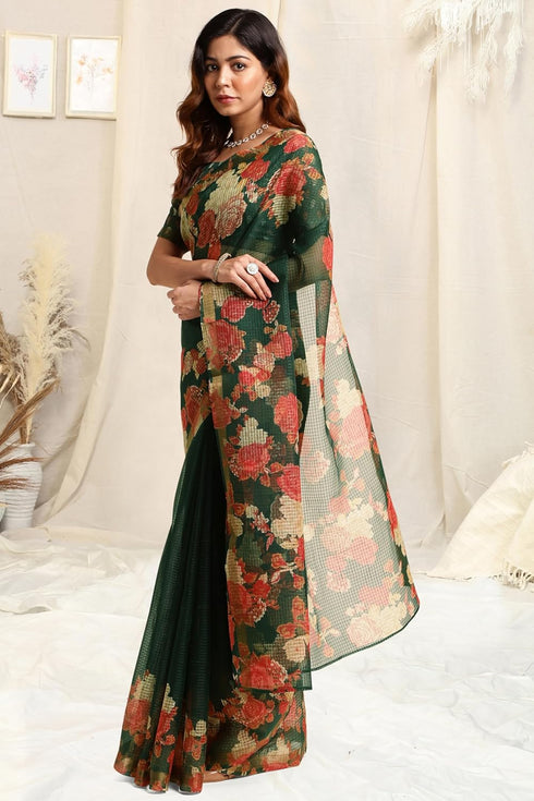 Vasthrlay Fashion Polyester Printed Black Ethnic Wear