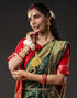 Vasthrlay Womens Banarasi Unstitched Off White Saree