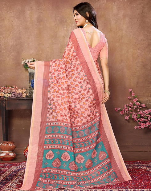 Vasthrlay Woven Linen Az Ys Colorful Vedanshi Parent Pista Ethnic Wear