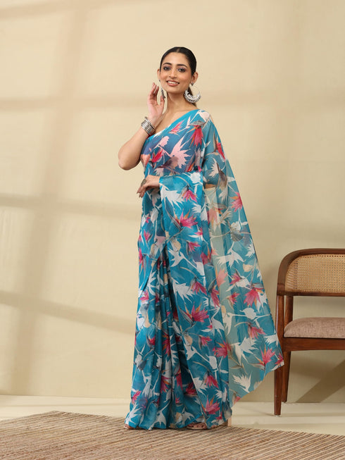 Vasthrlay Chiffon Floral Saree