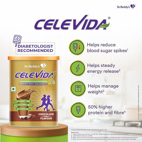 Dr. Reddy's Celevida For Diabetes Management - Nutrition Health Drink