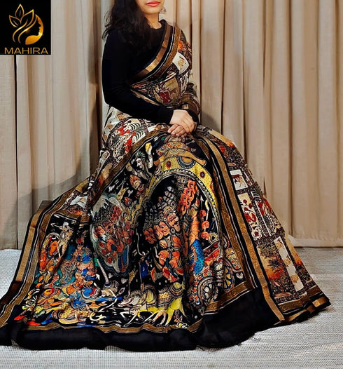 Vasthrlay Printed Traditional Cultural Lightweight