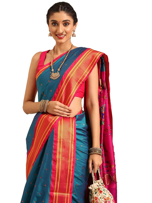 Vasthrlay Paithani Rama Saree